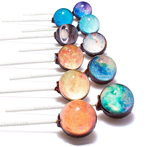 Sparko Sweets 10 Piece Big Bang - Galaxy Lollipops